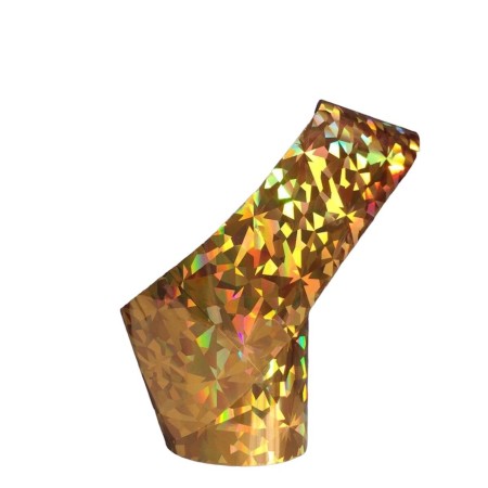 Фольга для дизайна ногтей золото битое стекло 1м